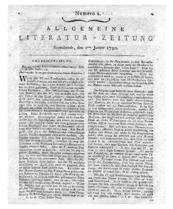 Johann Christoph Gatterers Kurzer Begriff der Geographie. Bd. 1-2. Göttingen: Dieterich 1789