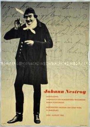 Plakat zu einer Ausstellung im Historischen Museum der Stadt Wien (heute Wien Museum)