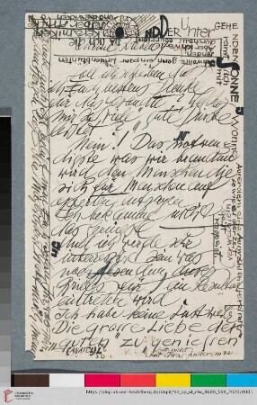 Briefe: Brief von Elfriede Lohse-Wächtler an Sidonie Wächtler und Gustav Adolf Wächtler