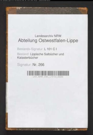 Salbuch des Fleckens Varenholz von 1820/21
