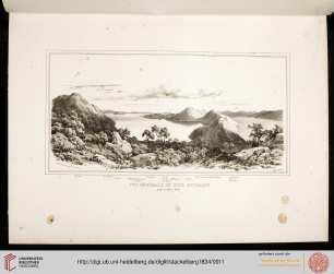 Planche 10: Vue générale de l’ile d’Ithaque prise du Mont Neïos