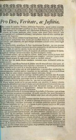 Pro deo, veritate, ac justitia