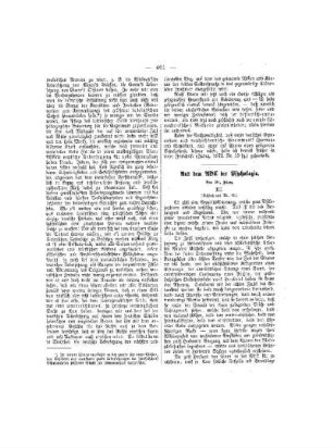 Aus dem ABC der Phsychologie : (III, Schluß aus Nr. 49)