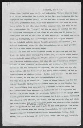Brief von Reinhold Klimsch an Fritz Klimsch