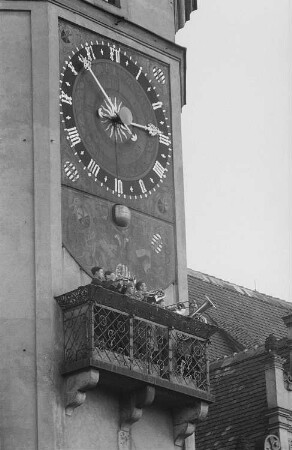 Blasorchester auf dem Balkon des Alten Rathauses