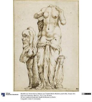 Statuen aus Palazzo Medici-Madama, Aphrodite, Gruppe des Eros und Dionysos