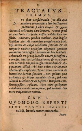 De inventione, descriptione, temperie, viribus ... thermarum Caroli IV. libellus