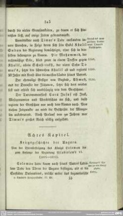 Achtes Kapitel. Kriegsgeschichte der Ungarn