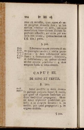 Caput III. De Sono et Ventis.