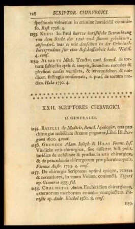 XXII. Scriptores chirurgici