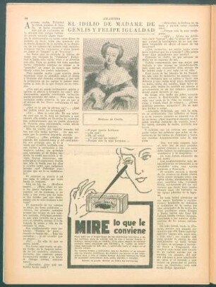 El idílio de Madame de Genlis y Felipe Igualdad