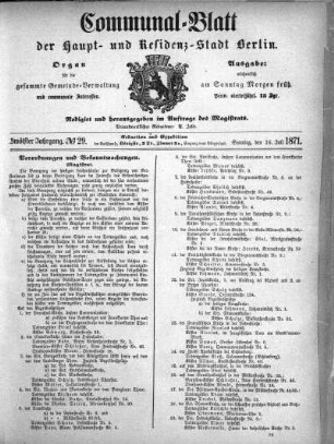 1871,29: No. 29, 16. Juli 1871