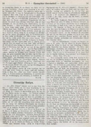 53-56 Literarische Notizen