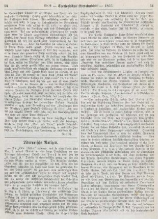 53-56 Literarische Notizen