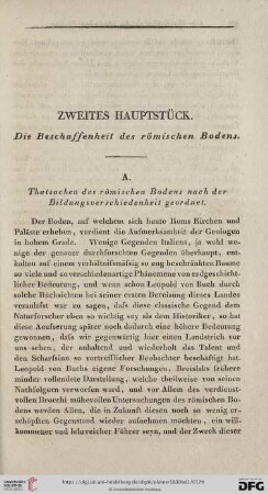 Zweites Hauptstück. Die Beschaffenheit des römischen Bodens