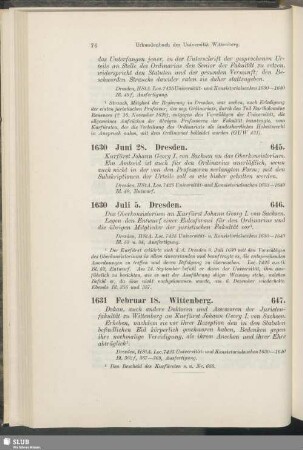 647. 1631, Februar 18. Wittenberg