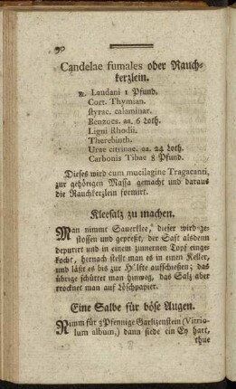 Eine Salbe für böse Augen