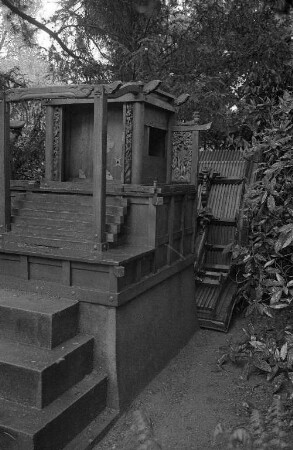 Zerstörung des Tempels im Japangarten