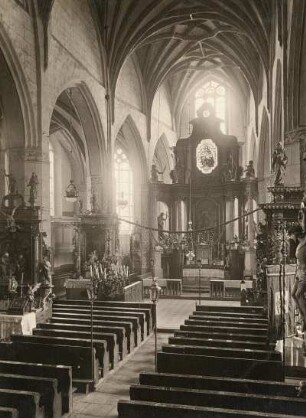 Wittichenau. Kirche. Inneres zum Chor