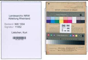 Entnazifizierung Kurt Liebchen , geb. 04.08.1909 (Lokfuehrer)
