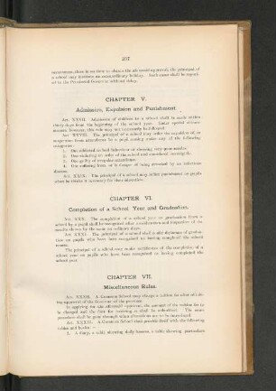CHAPTER VII. Miscellaneous Rules.