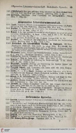 Hebräische Sprache (Nr. 1519 - 1531)
