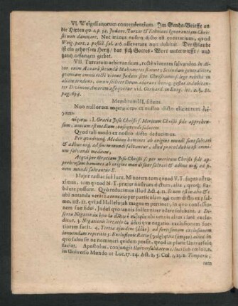 Membrum III. sistens Non nullorum ... ex nostro dicto elicitorum ...