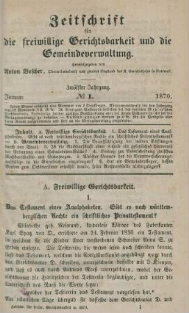 Januar-Dezember 1870 = No. 1-12