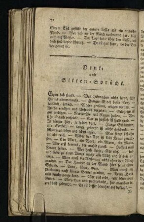 Denk- und Sitten-Sprüche