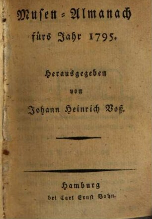 Musen-Almanach. 1795