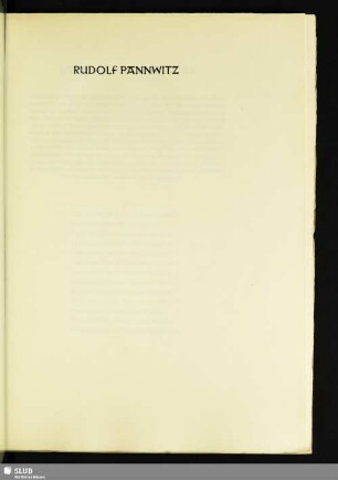Rudolf Pannwitz