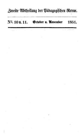Bd. 27, Abt. 2, H. 10/11: Heft Bd. 27, Abt. 2, H. 10/11