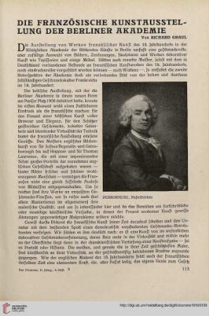 2: Die französische Kunstausstellung der Berliner Akademie