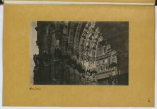 Kathedrale, Amiens: Detail Portal (aus: Skizzen- und Fotoalbum 10)