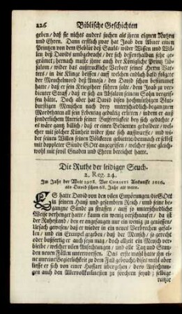 Die Ruthe der leidigen Seuch. 2. Reg. 24.