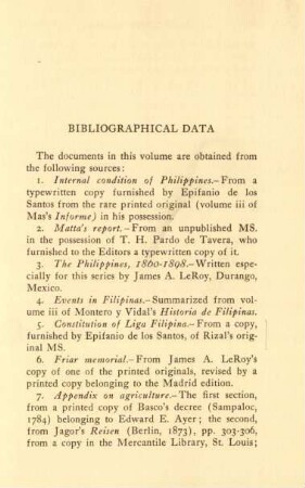 Bibliographical data