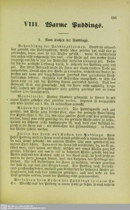 VIII. Warme Puddings
