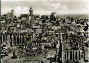 Die zerstörte Nürnberger Altstadt