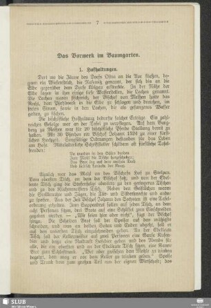 Das Vorwerk im Baumgarten