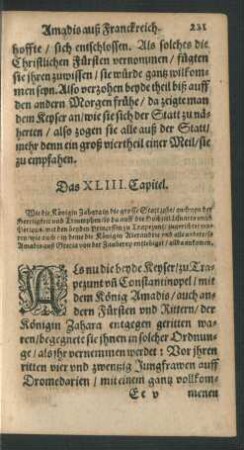 Das XLIII. Capitel.