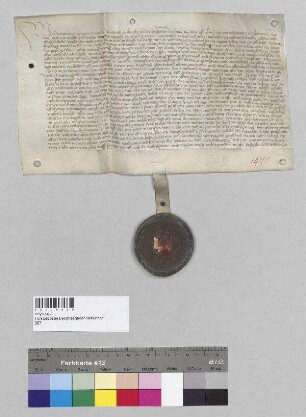 Propst und Erzpriester Bernhard [II.] von Berchtesgaden verleiht dem Heinrich Bäuel (Pewrl) das Bäurllehen zu Leutharting [Gerau oder Loitharting?] zu Erbbestand unter der Leistung bestimmter Abgaben.; S: Propst und Erzpriester Bernhard [II.] von Berchtesgaden