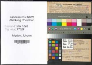 Entnazifizierung Johann Merten , geb. 04.01.1903 ()