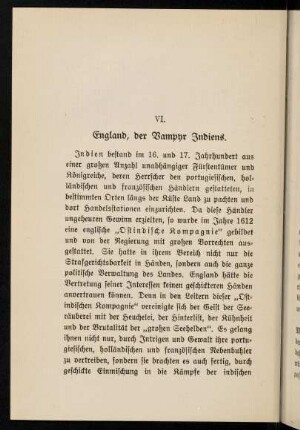 30-33, VI. England, der Vampyr Indiens