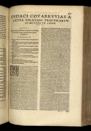Didaci Covarrvvias a Leyva Toletani, practicarvm qvaestionvm liber vnvs