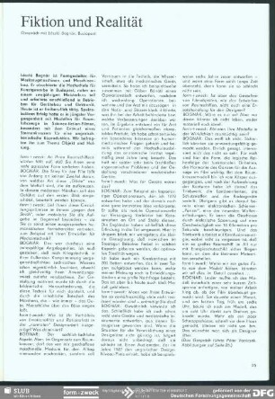 Fiktion und Realität (Gespräch)