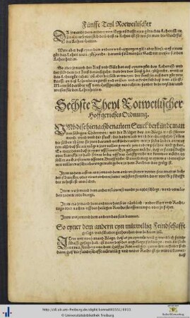 Sechste Theyl