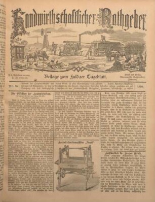 25: Beilage vom Montag, 28. November 1898