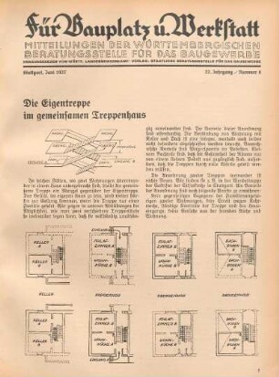 Die Eigentreppe im gemeinsamen Treppenhaus
