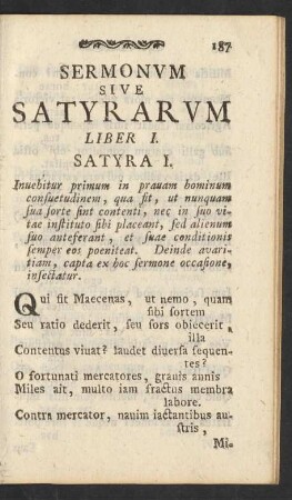Sermonum Sive Satyrarum