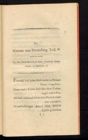 VI. Wolters von Plettenberg Tod